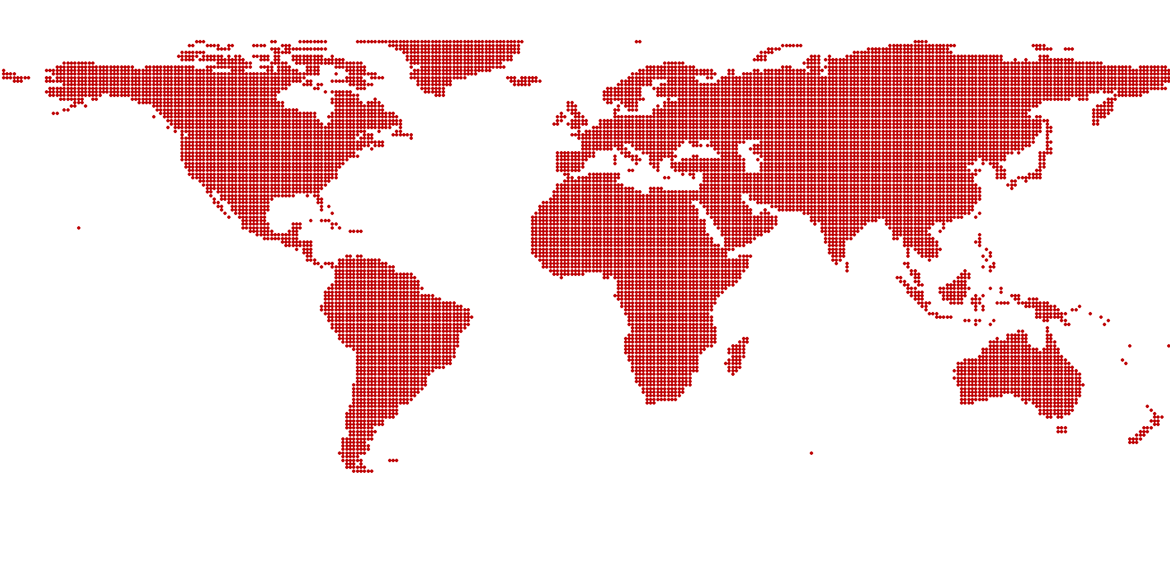 World map of orders